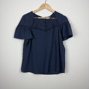Women's Primark Navy Blue Blouse, Size 10